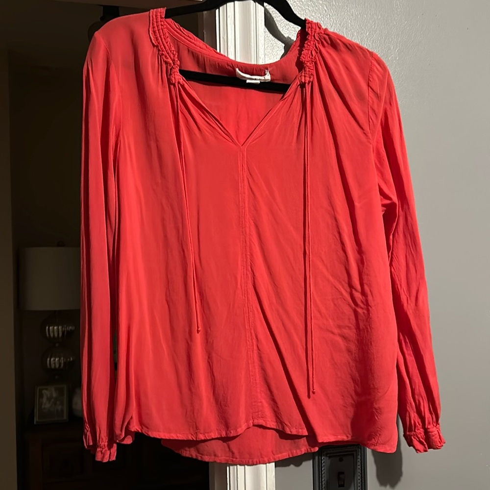 Velvet by graham and Spencer CORAL blouse